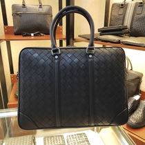 BV WHQN MAQH handbag male young mans head - layer calf skin hand knitting briefcase skinned bag