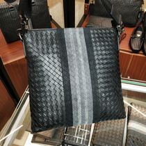 BV WHQN MAQH New Leather Single Shoulder Bag Young Calf Leather Man Weavor Embroidery Slippers