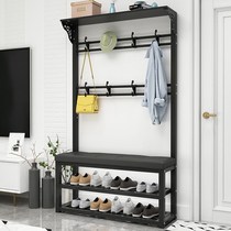 Wandering coat rack home shoe changing stool hanger integrated into the door multifunctional porch coat rack soft bag