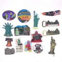 This product is a creative American tourist souvenir Empire State Building Statue of Liberty resin refrigerator magnet collection of high quality