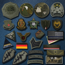 Personality Creative Embroidery Magic Sticker Arms Chapter Outdoor Backpack Sticker Army Fan Tactical Morale Badge Submachine Clothing Paste Patch