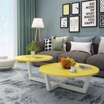 Nordic Wind Dark Furniture Small Tea Table Steelmaking Clothing Shop Floor black and white color tea table Round wood