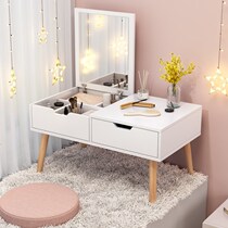 Small Family Style Dresser Flip Flop Window Special Tatami Makeup Desk Rental room Bedroom Bedroom Red Makeup Table