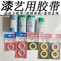 Japan Original Clothing Import Weak Adhesive Tape Transparency Curve Transparent Straight Line Adhesive Tape Dill Gold BIG LACQUER FIT