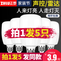 Person to be light sensing bulb Microwave radar motion led lamp personal connection power supply electric electrifying lamp head