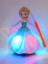 Lantern Festival Portable Lantern Little Girl Children New Year Luminous Snow White Lantern Toy Universal Rotating Music
