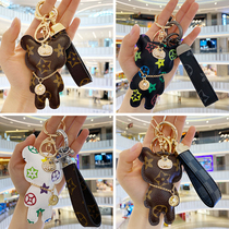 Applicable Mercedes BMW Audi car key buckle female hanging decoration high-end key chain personality pendant upscale hanging rope female