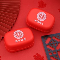 Soap box wedding soap box red drain soap box festive pair wedding supplies woman dowry wash