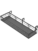 Balcony hanging flower stand stainless steel guardrail railing flower shelf iron guardrail flower pot frame window sill rack hanging