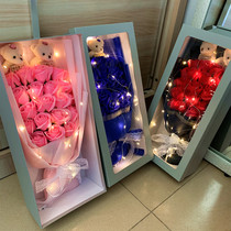 Soap Flower Bouquet Fake Flower Simulation Bouquet Tanabata Small Bouquet Rose Bouquet Explosive Valentines Day Girlfriend Gift Box