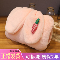 Warm baby girls use rechargeable big aunt to apply stomach artifact removable and washable hot water bag explosion-proof hand warmer plush