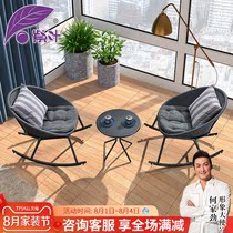 Purple Leaf Nordic Balcony Rocking Chair Home Rocking Chair Adult Balcony Casual Chair Mesh Red Bedroom Sloth Rocking Chair Deck Chair