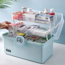 Medical box household large capacity Medical First Aid Kit Medical multi-layer medicine emergency storage box home suitcase