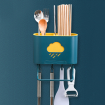 Chopstick Basket Domestic Free of punching position Multi-functional frame wall-mounted kitchen cutlery accommodating box chopstick cylinder frame chopstick cage