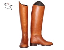 Square head dressage Long boot Imported Calf Leather Equestrian Long Boots Equestrian Boots Equestrian Boots Riding Long Boots Horse Boots