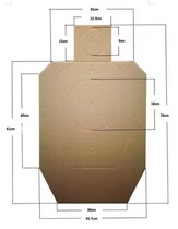 WGT Promise Tactical IDPA target paper International target paper Shooting training target paper Corrugated paper