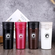304 stainless steel coffee cup large capacity with filter screen coffee cup insulation cup male female student on-board portable