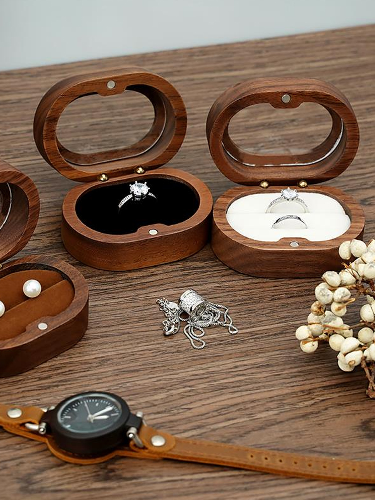 婚礼戒指盒透明设计,装得下浪漫也藏得住惊喜💕