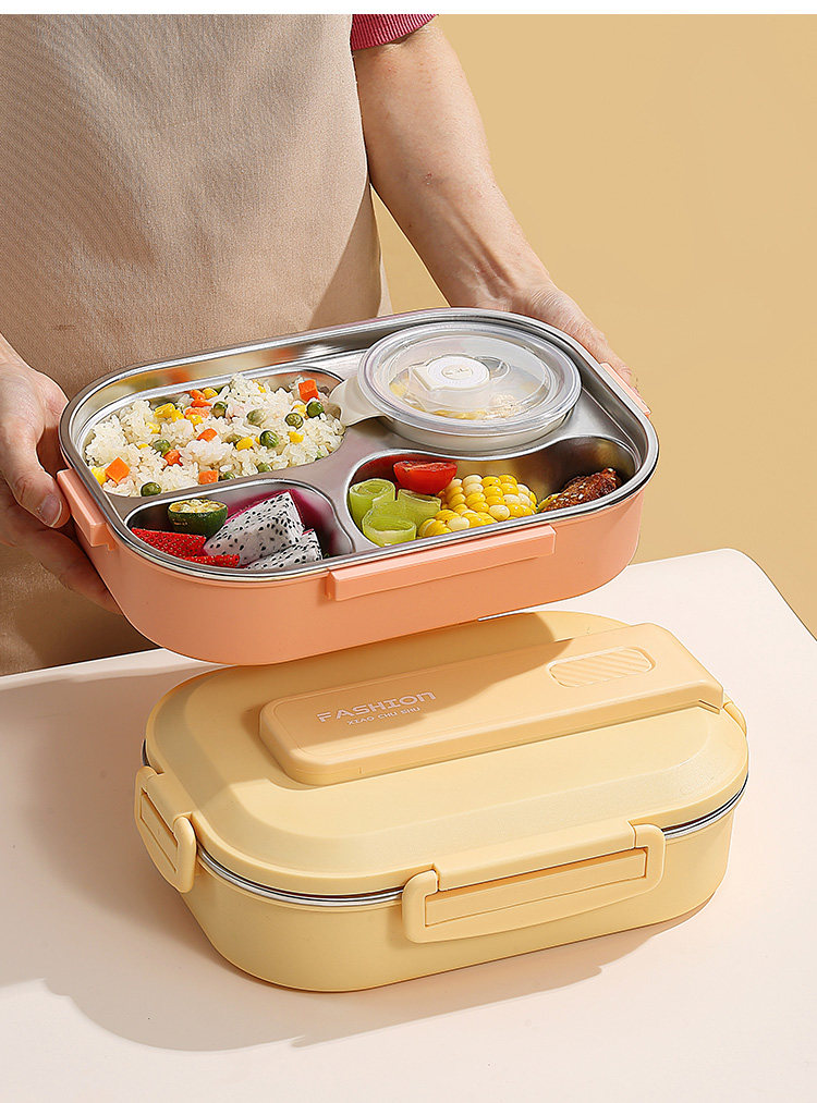 高端316不锈钢保温饭盒上班族微波炉加热便当盒学生带饭专用餐盒