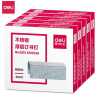 Able (deli) 23 13 stainless steel thick layer staples book needle 1000 boxes 5 boxed