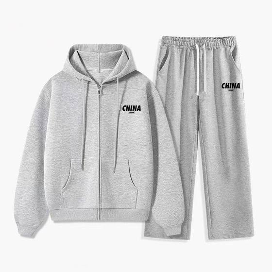 American sports and casual hoodie suit men's spring and autumn jogging exercise cardigan hooded sweatshirt trousers two-piece set 1/2
American sports and casual hoodie suit men's spring and autumn jogging exercise cardigan hooded sweatshirt trousers two-piece set 1/2