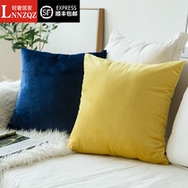 LNNZQZ Nordic pure velvet cushion sofa cushion office chair pillow sofa living room