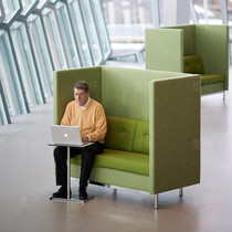 Office sofa card seat high back rest area to discuss privacy simple Italian high back sofa combination designer