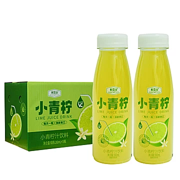 【鲜绿园】夏日网红小青柠汁饮料280ML*6瓶[5元优惠券]-寻折猪