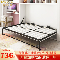 Invisible Bed Folding Bed Side Turning Bed Five Gold Accessories Bed Frame Wall Bed Hidden Bed Murphy Bed Stealth Up And Down Flap Bed