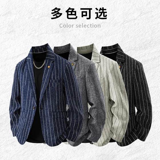 Spring and Autumn Men's Jacket Small Suit Casual Fashion Urban Trend European and American Business
Spring and Autumn Men's Jacket Small Suit Casual Fashion Urban Trend European and American Business