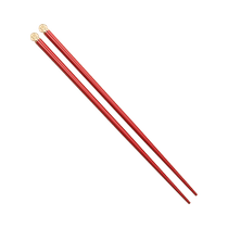 Red chopsticks Domestic high temperature resistant anti-slip alloy chopsticks Chinese New Year Qiao relocating to new home Fueword wedding Festive Chopsticks 2598