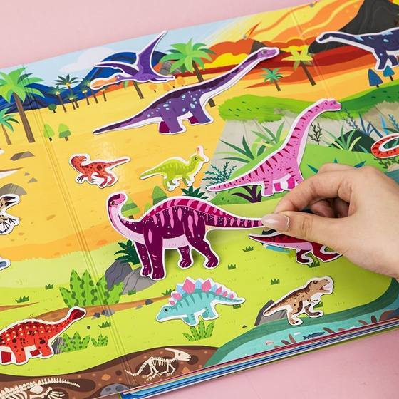 Dinosaur Magnetic Quiet Sticker Book 3 to 6 Years Old Children's Focus Training Toys Puzzle Repeated Magnetic Sticker Sticker
Dinosaur Magnetic Quiet Sticker Book 3 to 6 Years Old Children's Focus Training Toys Puzzle Repeated Magnetic Sticker Sticker