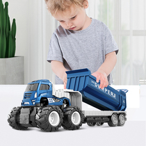 Alloy tipping truck engineering car children transporter toy car toy car toy truck toy self-dumping big carcar boy