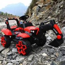 Child Excavator Boy Toy Electric Car Can Take Charge Large Number Engineering Couplers 2-3-8 Year Old Dig