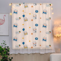 Velcro curtain self-adhesive non-perforated 2020new installation simple small short window bedroom shade cloth shading