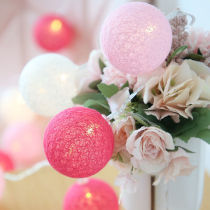 Gypsophila lights string LED star lights flashing lights string lights bedroom lighting net red decoration room layout cotton ball