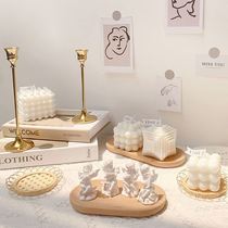 Net Red Punch Card Photo Area Props Ostyle Inins Creative Pendulum minimalist candle holder Home background placement decorations