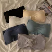 Without shoulder - wear ice wire wire and breast dress in summer 2022 new anti - walking lighting underwear tide