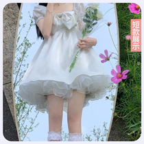 Lolita pannier organza boneless short jk half-length petticoat Lolita wild violent daily lo tutu skirt