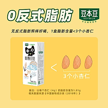 【豆本豆】拍两件唯甄原味豆奶250mlx48盒[5元优惠券]-寻折猪