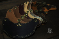 Taiwan Imported Retro Motorcycle Locomotive Helmet safety helmet Three points Buckle Copper Silver Belle Genuine Leather Lightning Peak