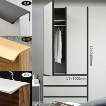 Curved black invisible drawer cabinet wardrobe handle modern minimalist Sophia cabinet door sealing edge handle free of punching