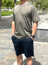 Physical training clothing set Summer short-sleeved shorts for men and women military fans as training clothing tops quick-drying breathable T-shirts