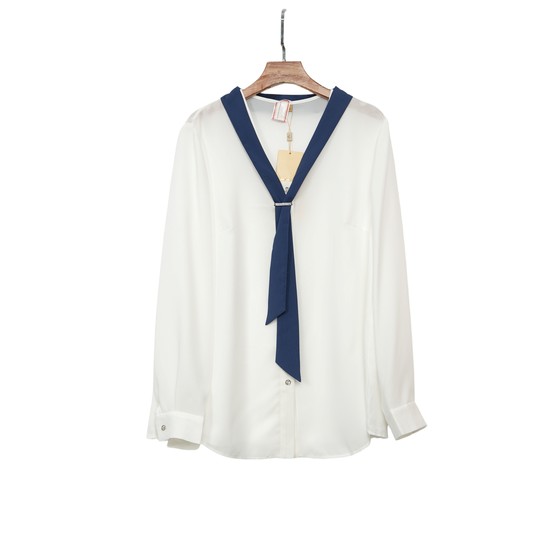 Featured brand women's clothing high-end casual and fashionable temperament versatile women's white tops Love A1-06282
Featured brand women's clothing high-end casual and fashionable temperament versatile women's white tops Love A1-06282