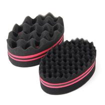 Black scalding sponge barking tool Africa dirty braid hip hop exploding head tin paper bronzed comb mens styling suit