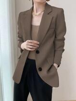 Big class class quality 2021 Autumn New Korean version of temperament fashion wild design sense niche small suit jacket women