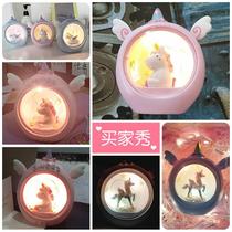 Net red pink unicorn young daughter KC0087 heart ornament girl child girl learn bedroom room learning table suit