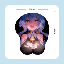 Computer mouse pad 3d chest mouse pad custom Yuanshen cartoon simple animation game gaming silicone personality