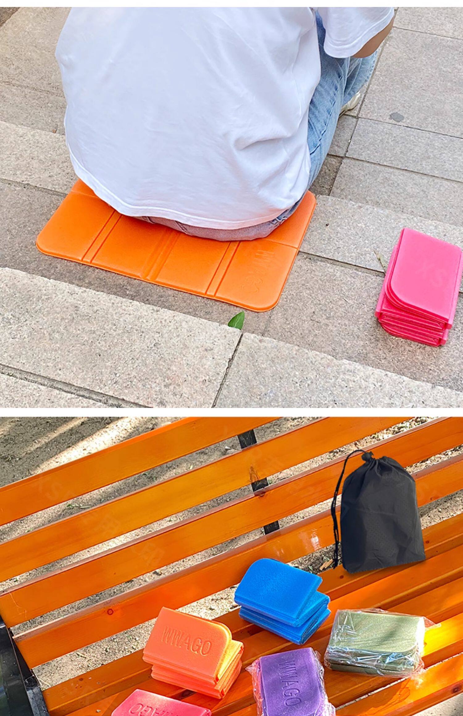 户外折叠坐垫便携隔凉垫坐公交车泡沫小坐垫屁垫防脏垫野外地垫子