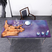 Clear Barn Walnuts Wood Epoxy Solid Wood Large Plate South American Tea Table Creative Table Tea Table 1 m 8 Personality River Log